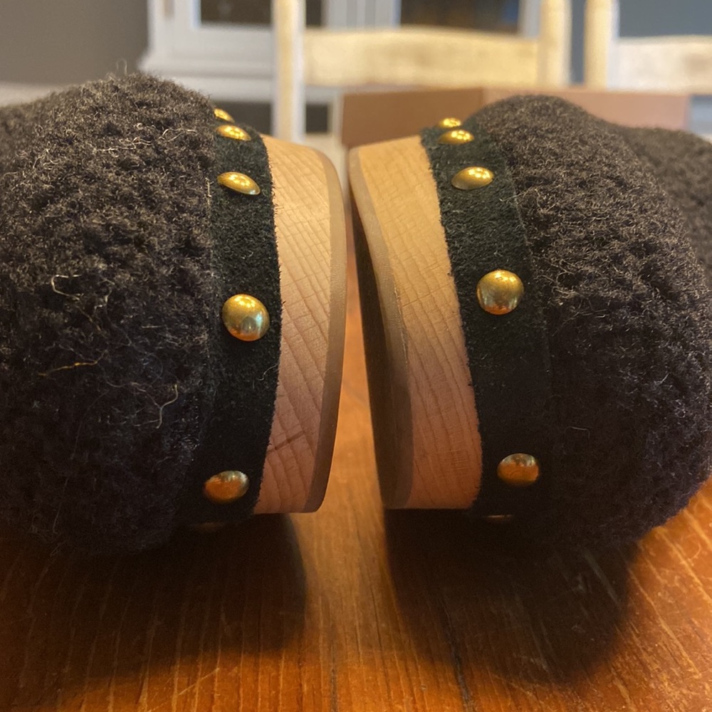 J Crew Curly Faux Shearling Clog - Picture 6 of 7